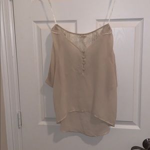 Cream colored top with lace